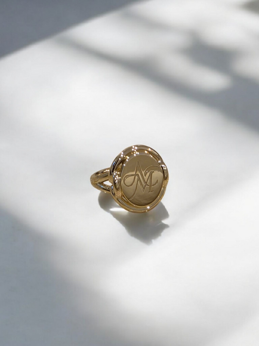 Knotted Signet Ring
