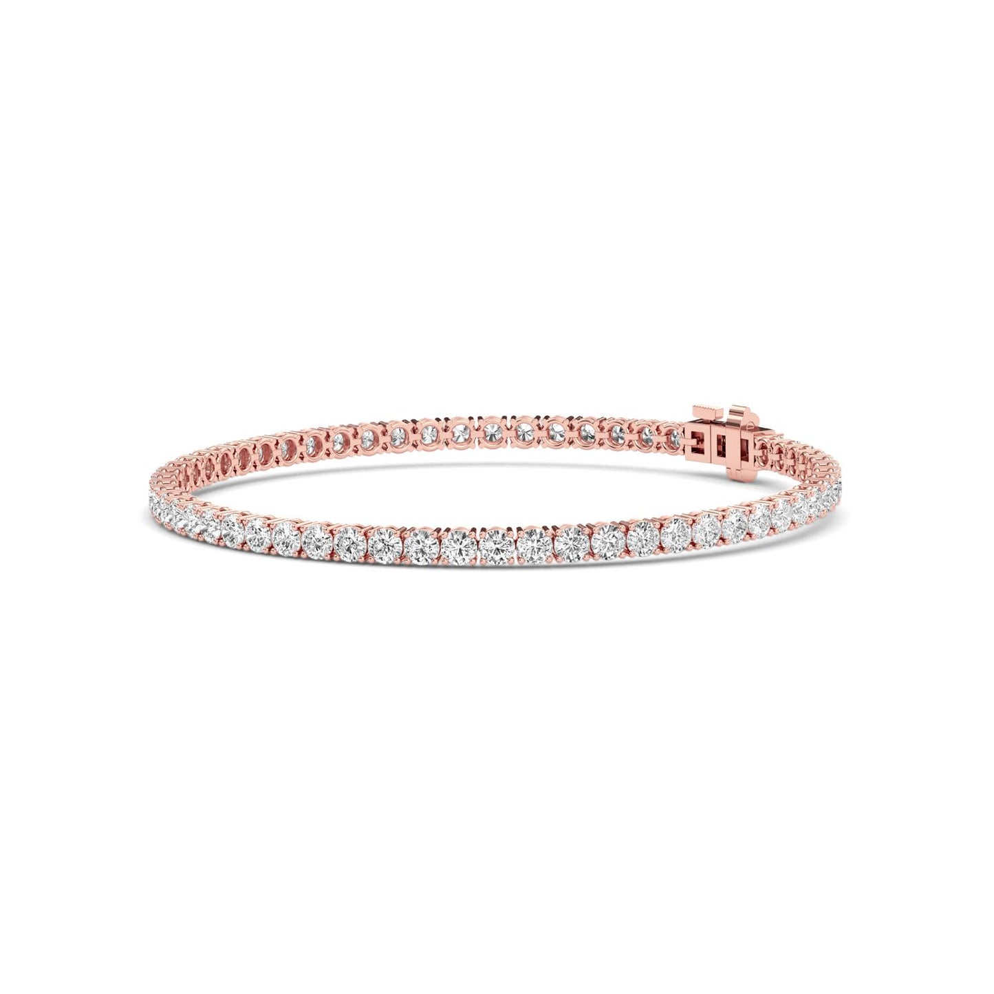 9K Rose Gold Lab Grown Diamond BRACELET 4.01 ctw BR20464-4-7IN