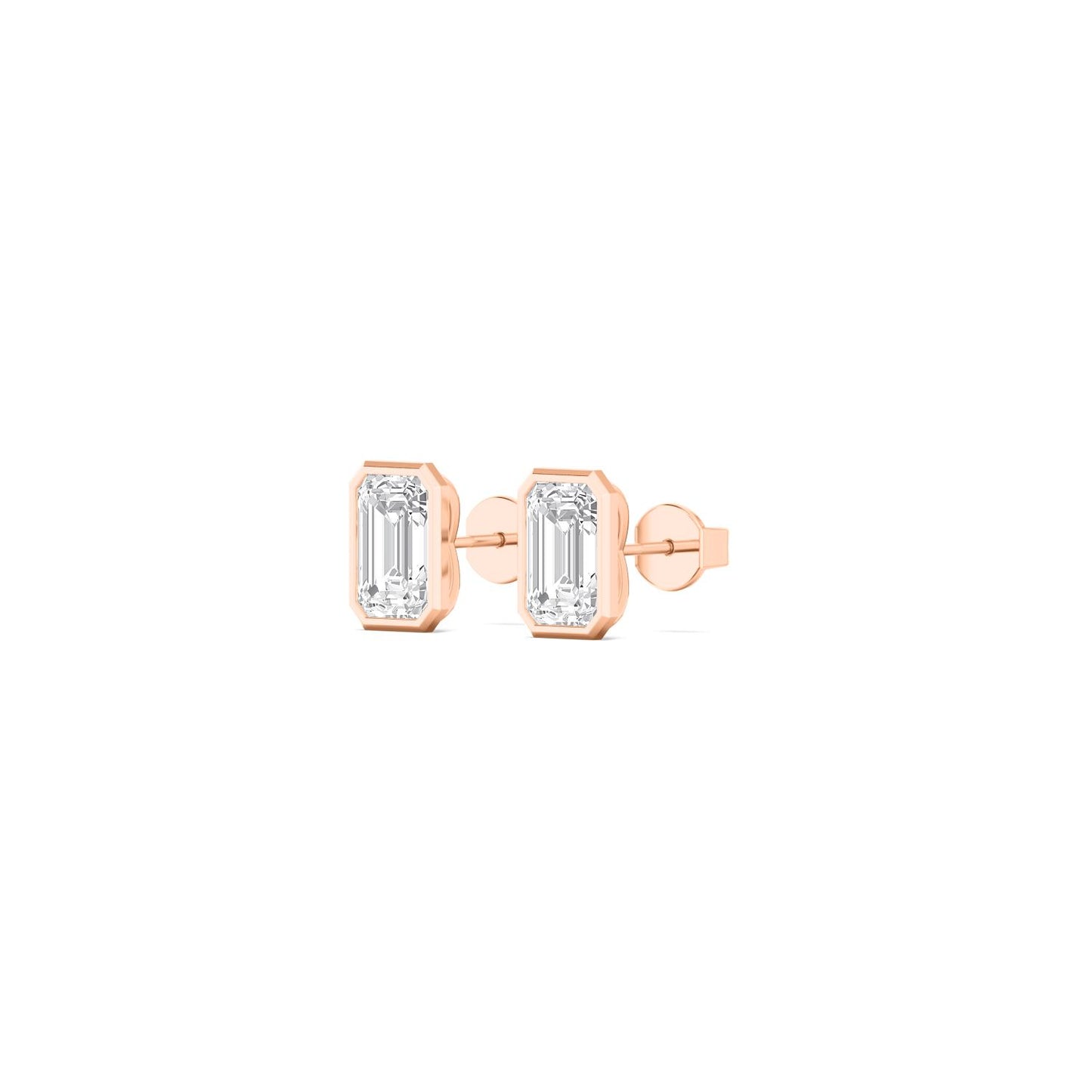 9K Rose Gold Lab Grown Diamond EARRINGS 0.22 ctw E33451EM-0.25CT