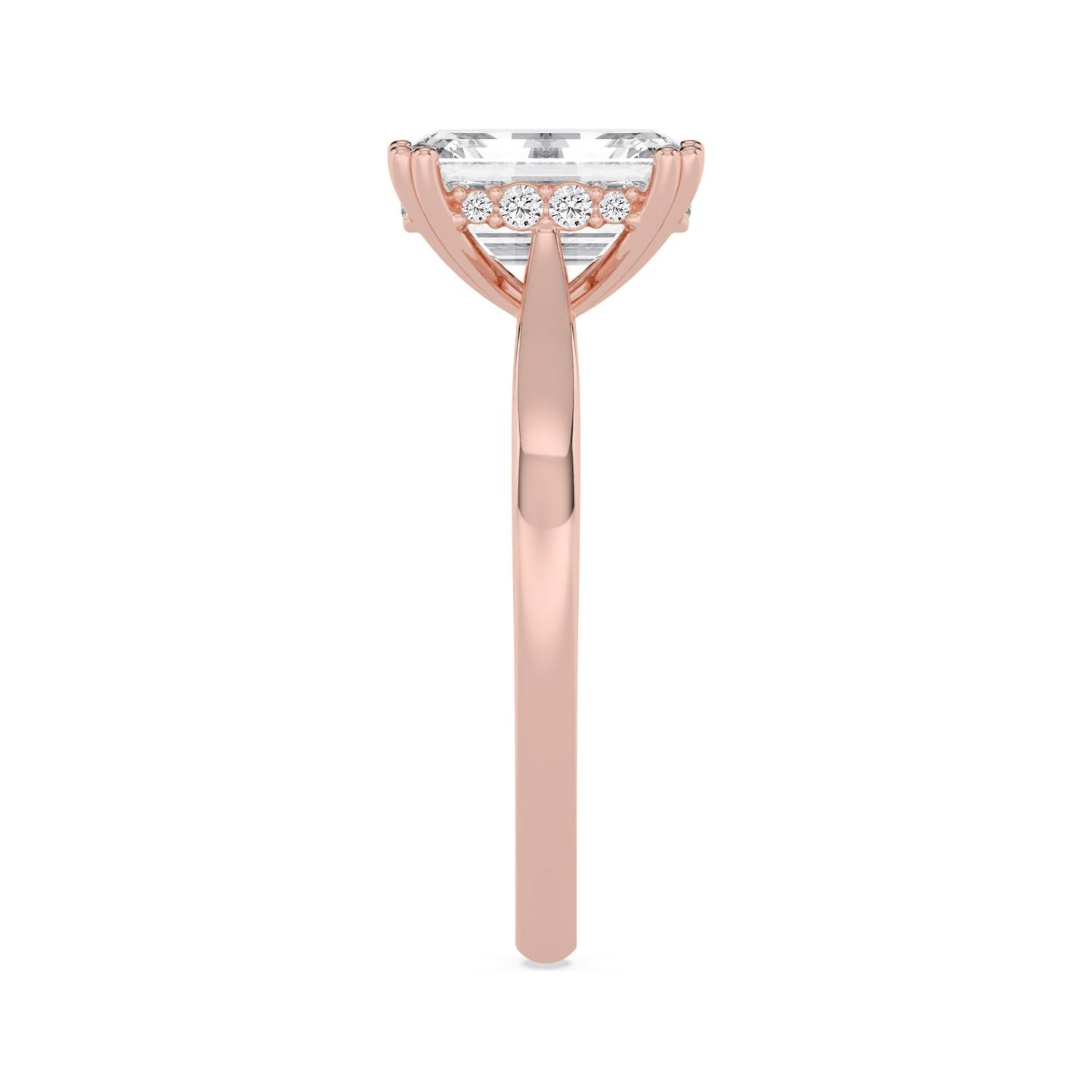 10K Rose Gold Lab Grown Diamond ENGAGEMENT RINGS 3.13 ctw ER00001EMHH-3