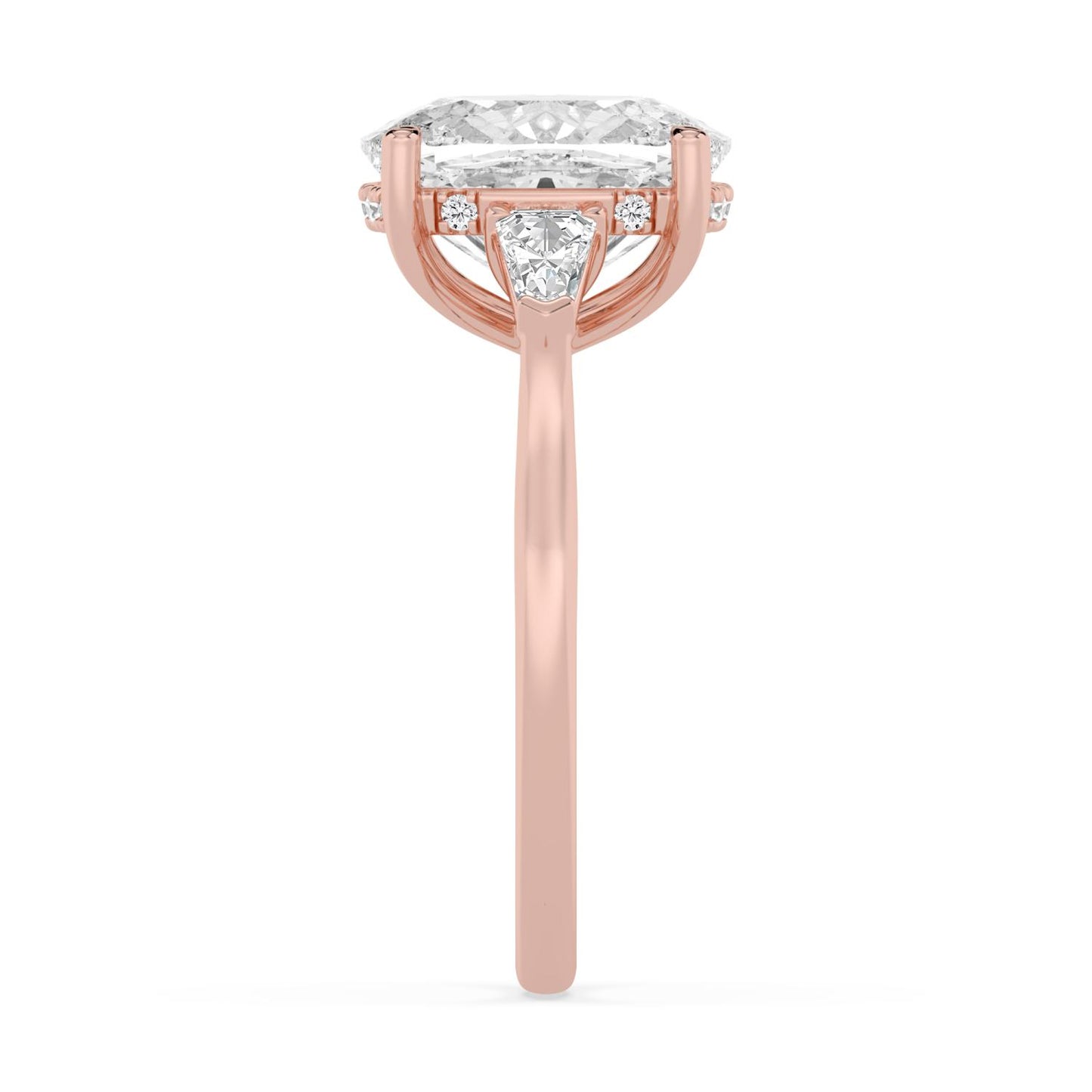 10K Rose Gold Lab Grown Diamond ENGAGEMENT RINGS 4.51 ctw ER00041CUHH-4