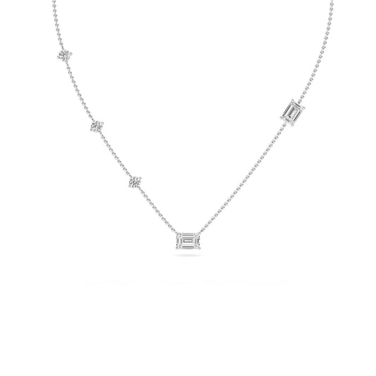9K White Gold Lab Grown Diamond PENDANT 1.57 ctw P32015-1.50CT