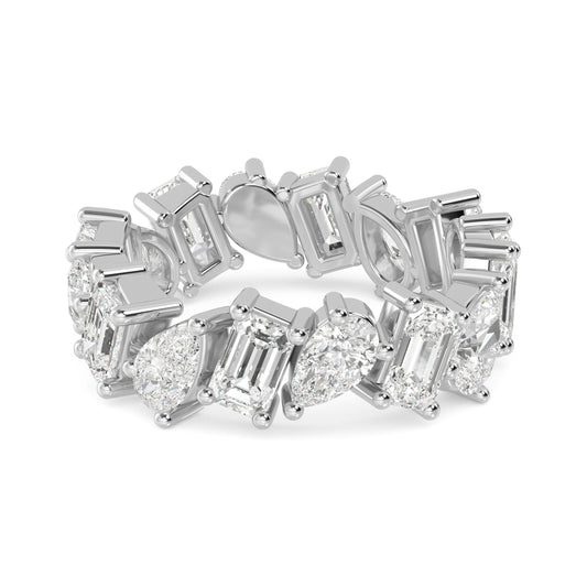 9k White Gold 4.24 ct. tw. White Lab Grown Diamond Eternity Band R56756-4B