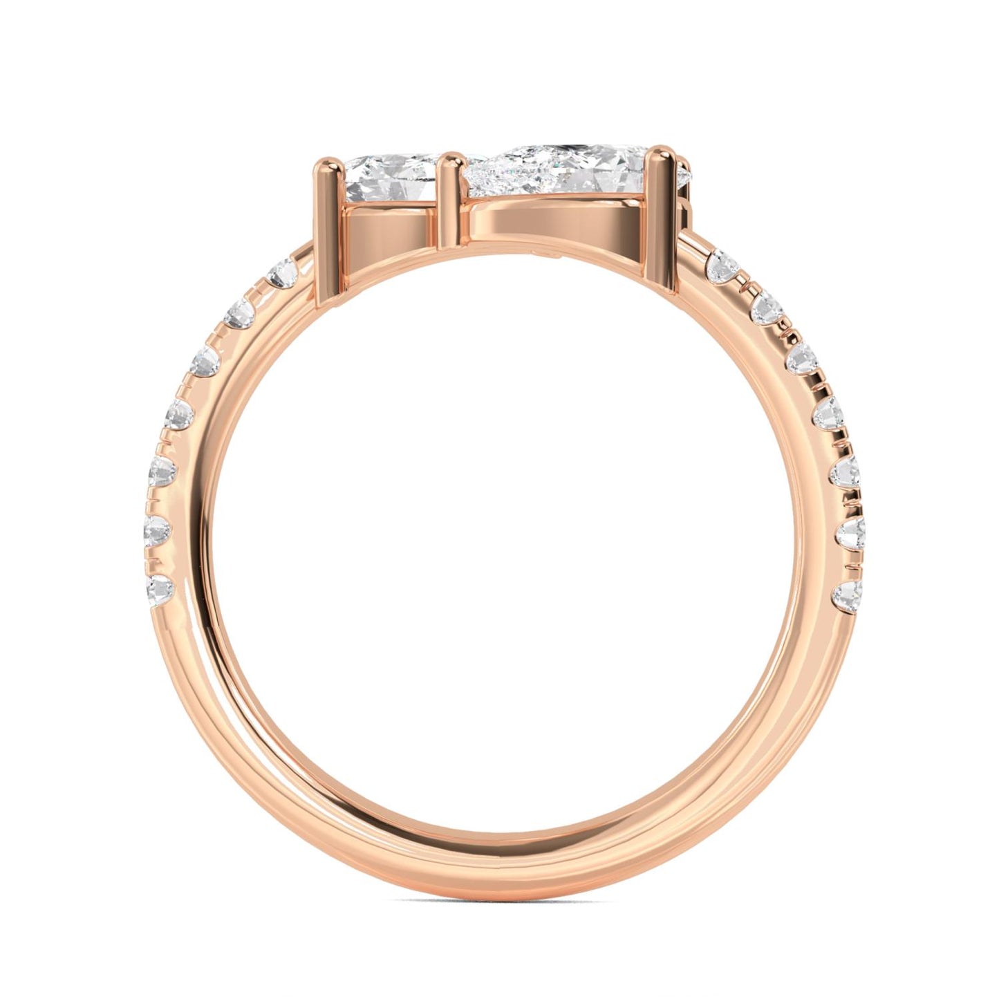 9K Rose Gold Lab Grown Diamond RING 1.10 ctw R57561