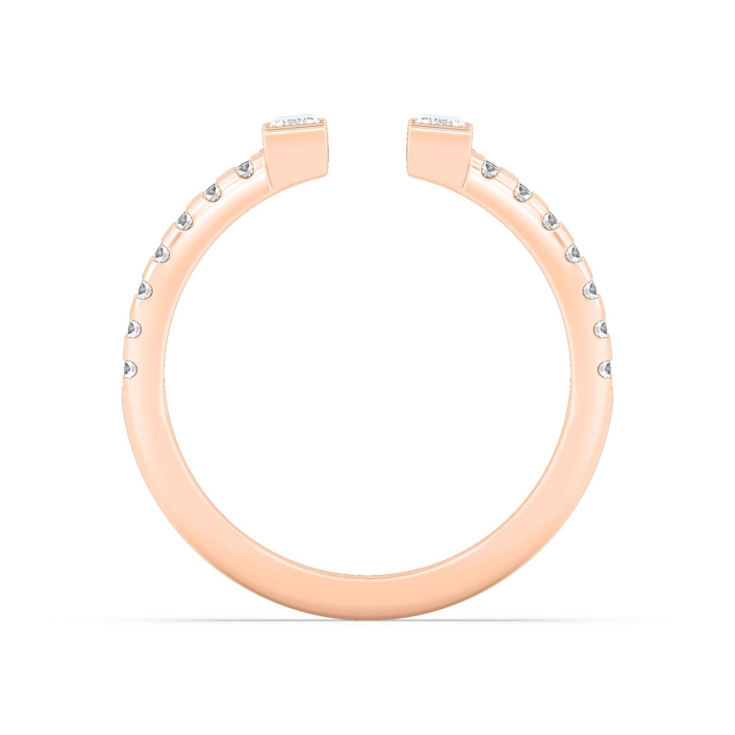 9K Rose Gold Lab Grown Diamond RING 0.81 ctw R60938-0.83CT