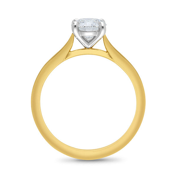 Modern Diamond Engagement Ring