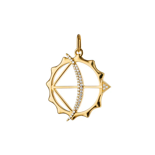 14K Yellow Gold Arrow Pendant