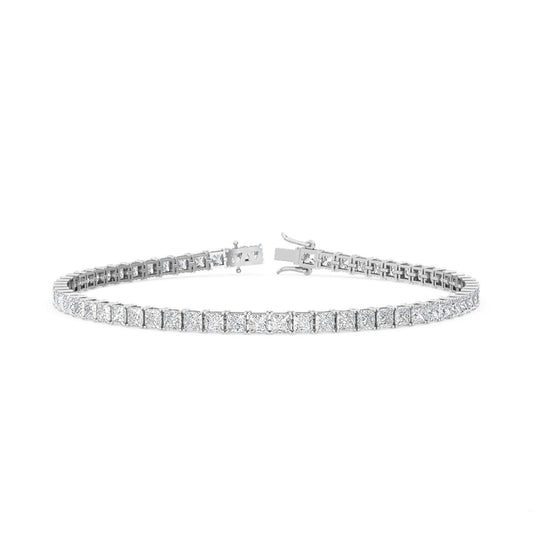 9K White Gold Lab Grown Diamond BRACELET 10.80 ctw BR11430PR-0.27CT-7IN