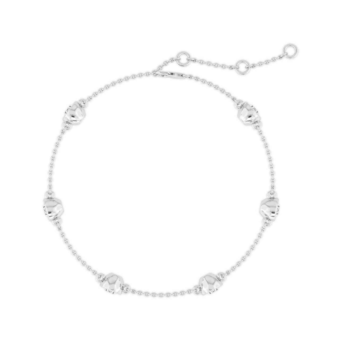 9K White Gold Lab Grown Diamond BRACELET 0.95 ctw BR20036OV-1