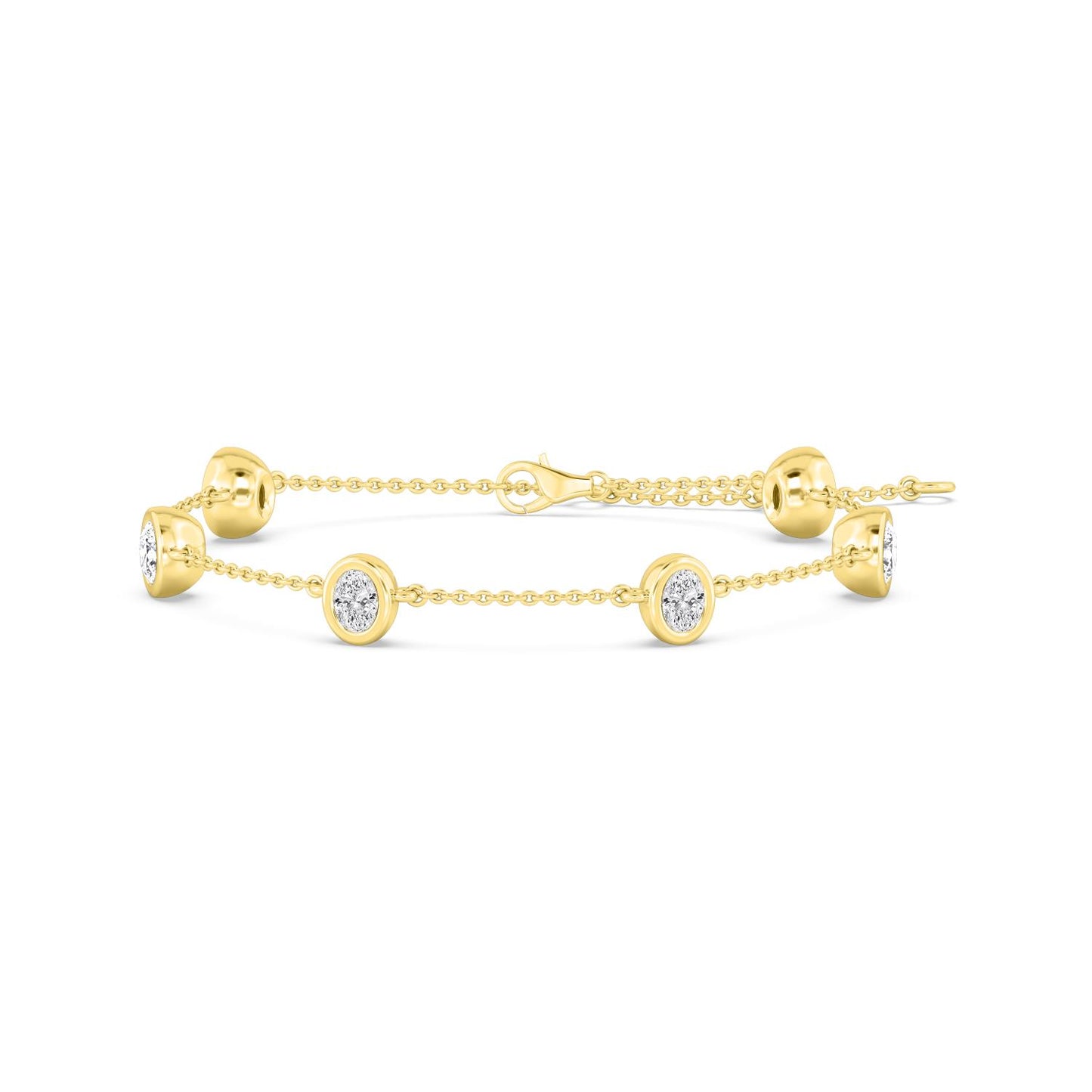 9K Yellow Gold Lab Grown Diamond BRACELET 0.95 ctw BR20036OV-1