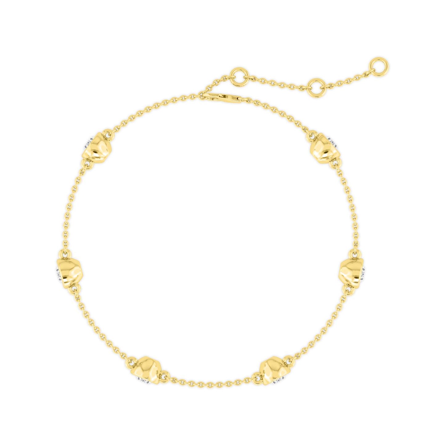 9K Yellow Gold Lab Grown Diamond BRACELET 0.95 ctw BR20036OV-1