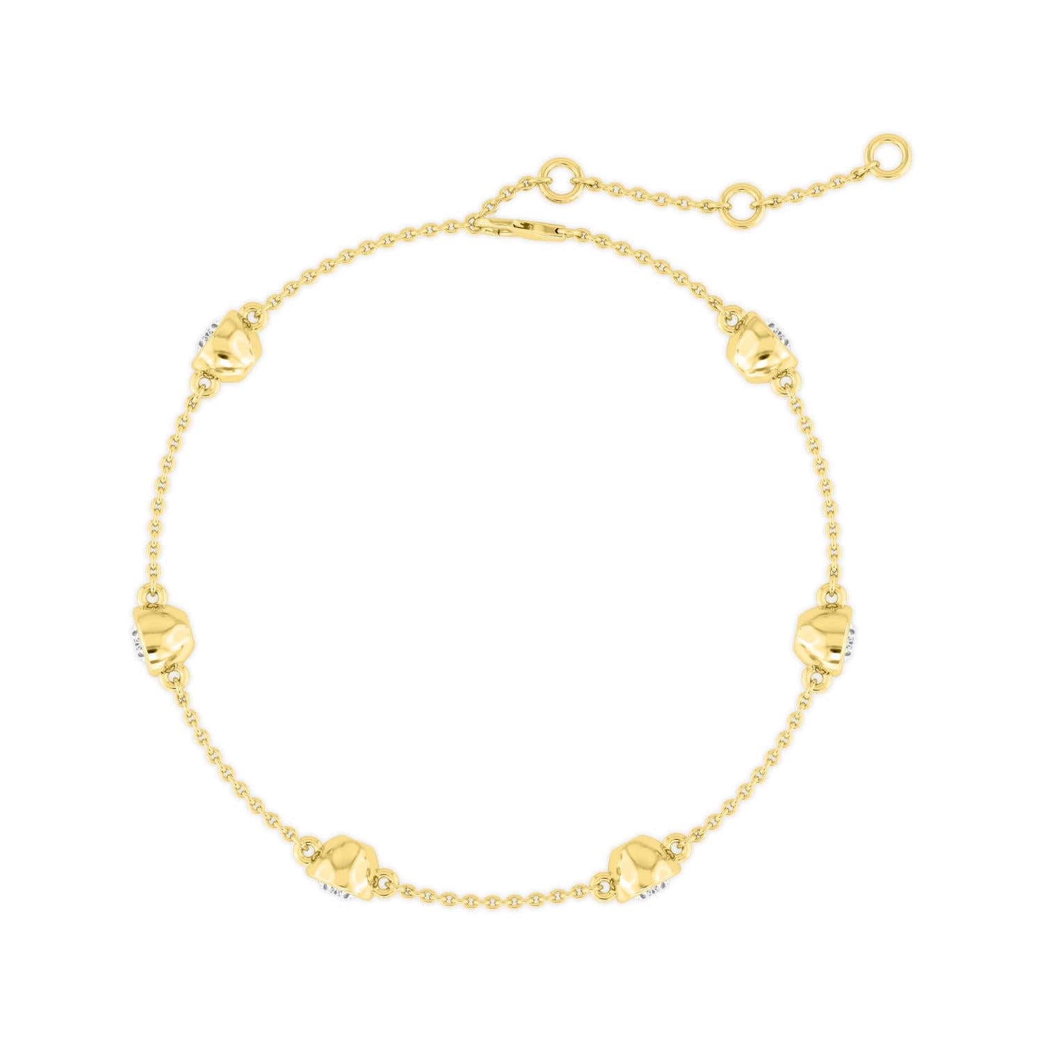 9K Yellow Gold Lab Grown Diamond BRACELET 0.95 ctw BR20036OV-1