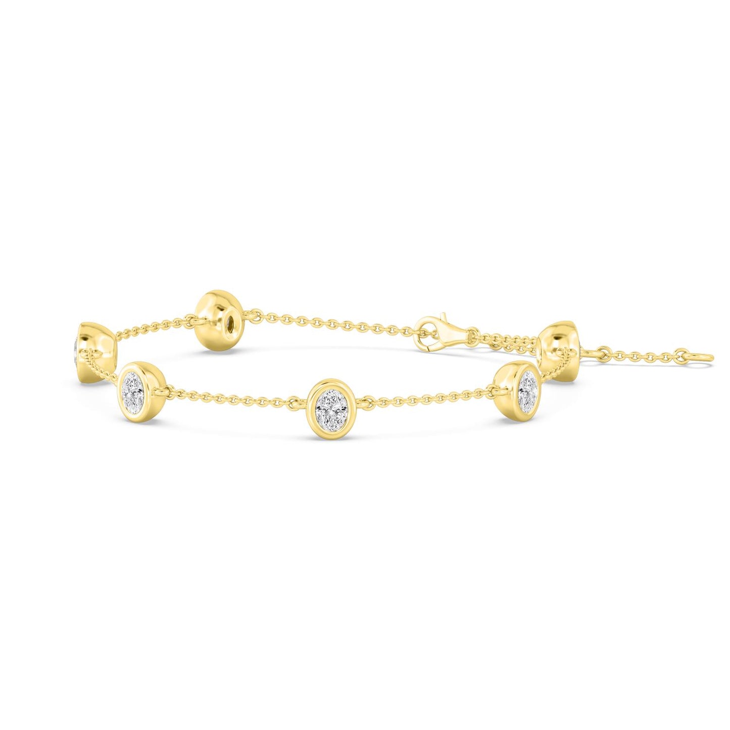 9K Yellow Gold Lab Grown Diamond BRACELET 0.95 ctw BR20036OV-1