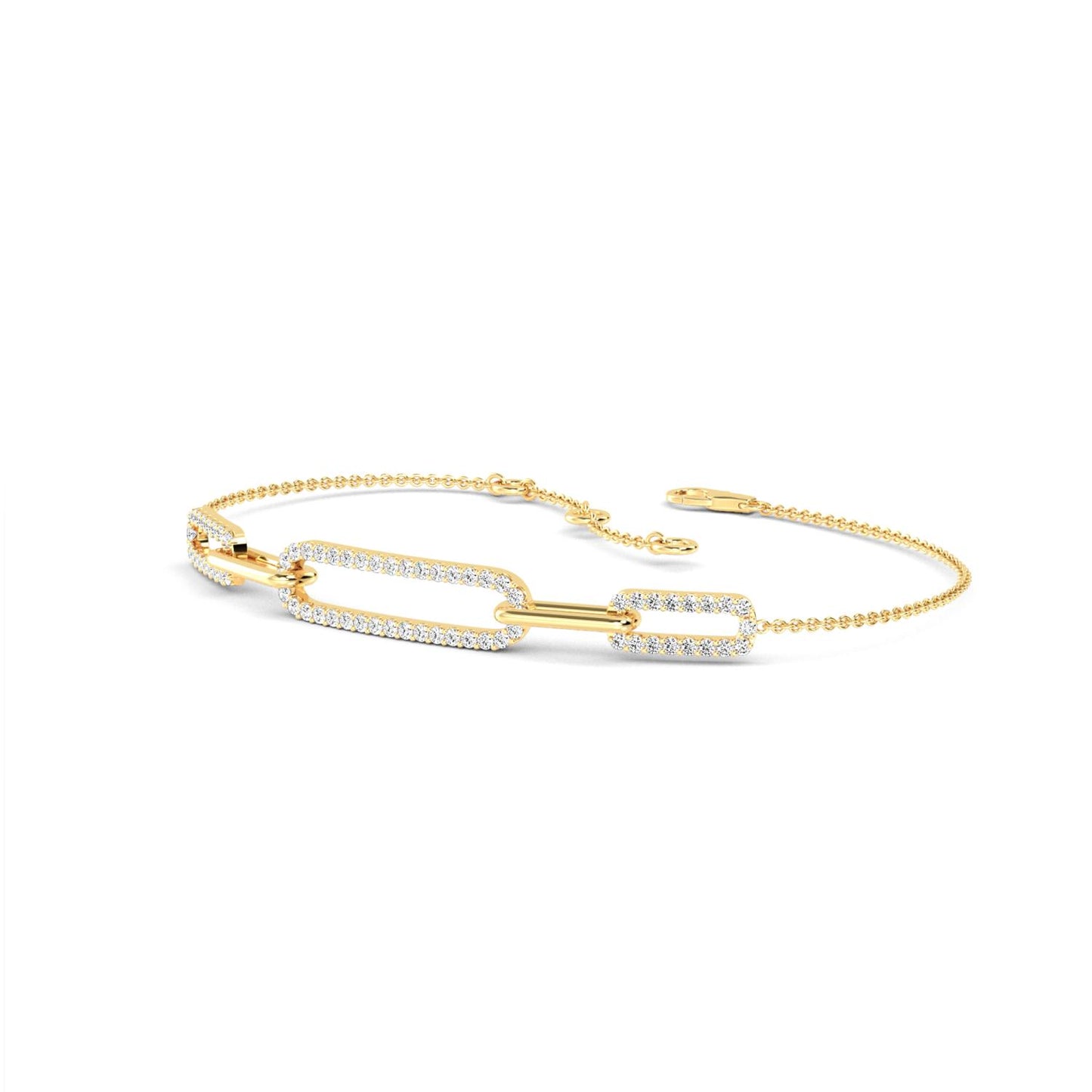 9K Yellow Gold Lab Grown Diamond BRACELET 0.32 ctw BR20042-0.33CT