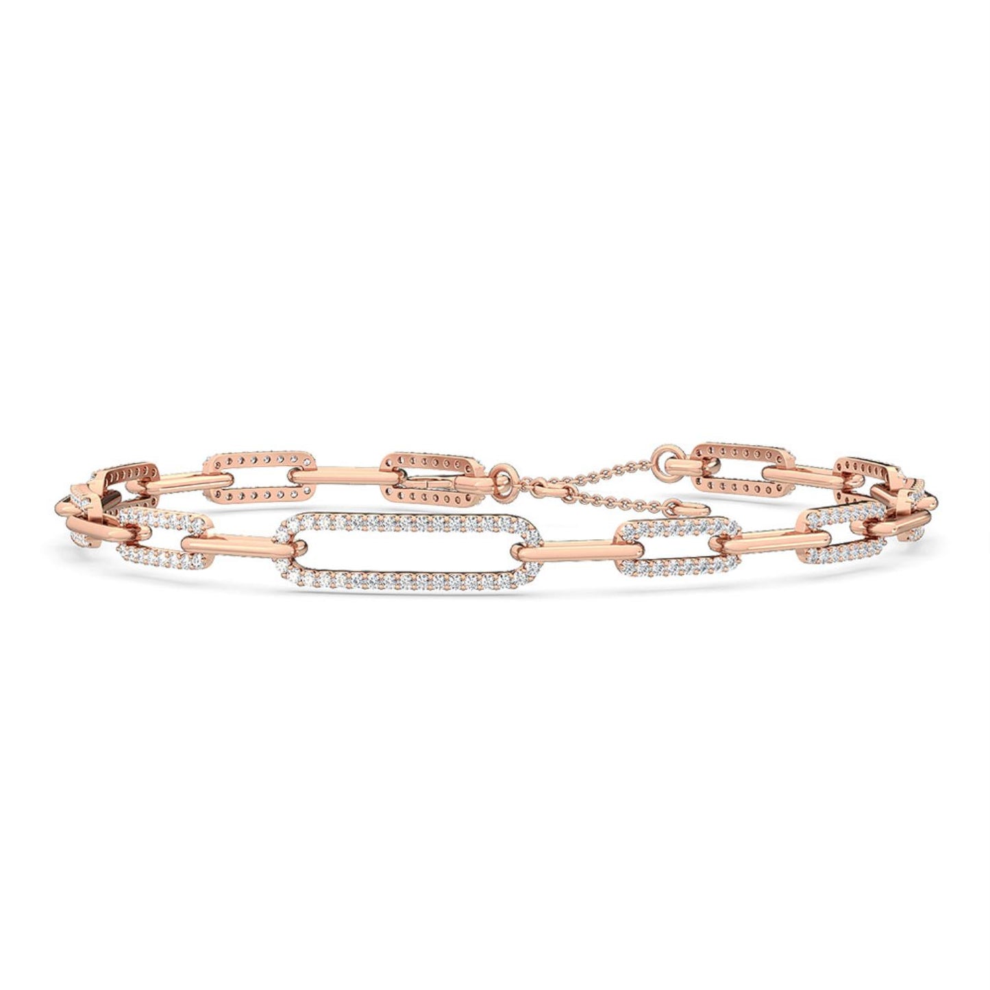9K Rose Gold Lab Grown Diamond BRACELET 1.00 ctw BR20049-1-7IN
