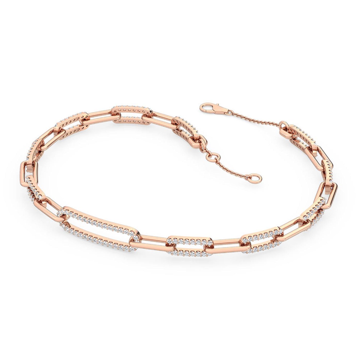 9K Rose Gold Lab Grown Diamond BRACELET 1.00 ctw BR20049-1-7IN