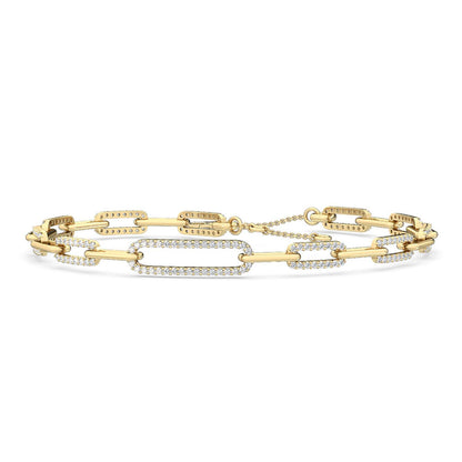 9K Yellow Gold Lab Grown Diamond BRACELET 1.00 ctw BR20049-1-7IN