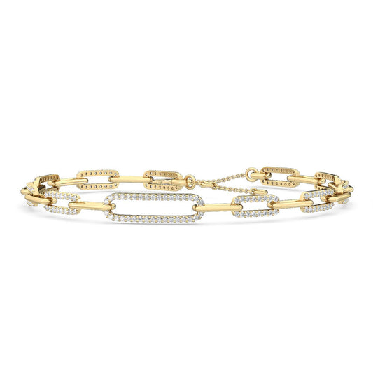 9K Yellow Gold Lab Grown Diamond BRACELET 1.00 ctw BR20049-1-7IN