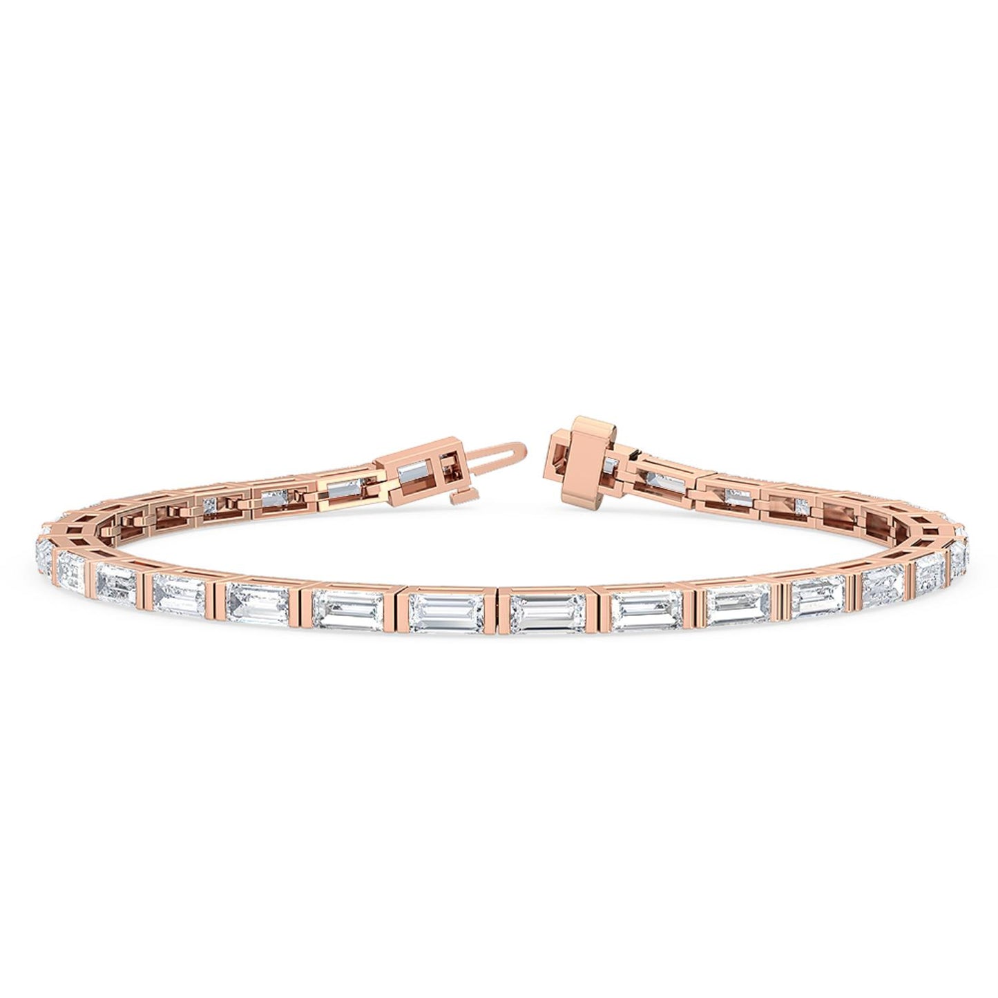 9K Rose Gold Lab Grown Diamond BRACELET 5.71 ctw BR20052BG-0.21CT-7IN