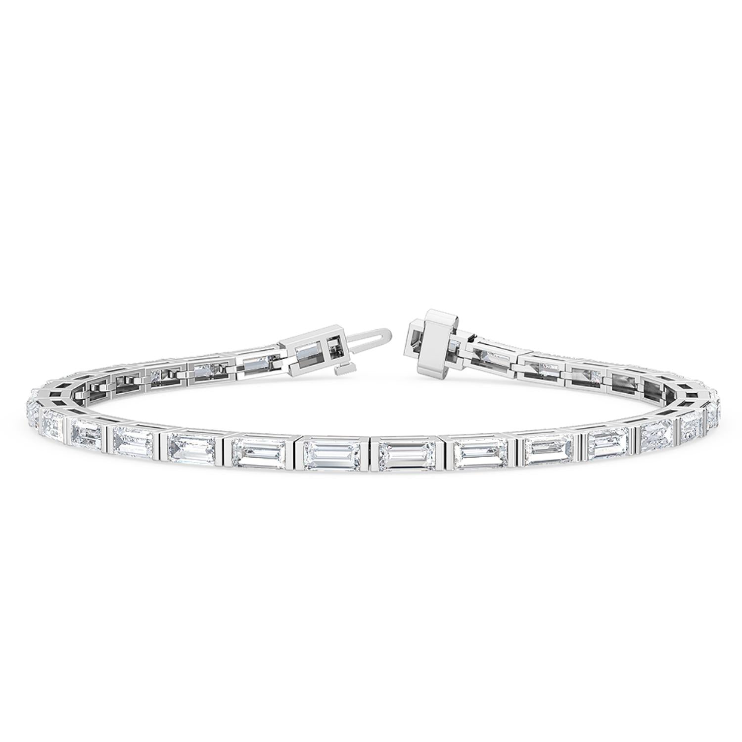 9K White Gold Lab Grown Diamond BRACELET 5.71 ctw BR20052BG-0.21CT-7IN