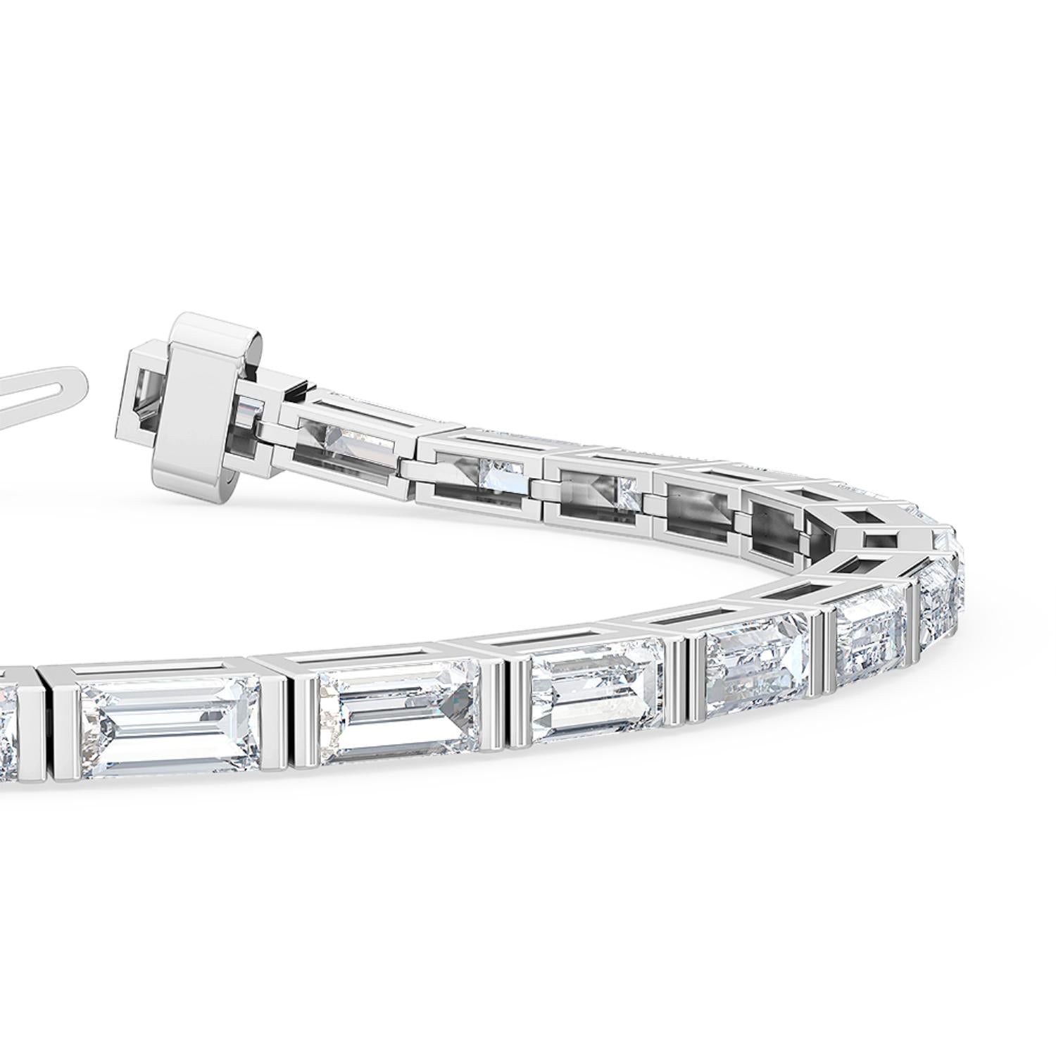 9K White Gold Lab Grown Diamond BRACELET 5.71 ctw BR20052BG-0.21CT-7IN