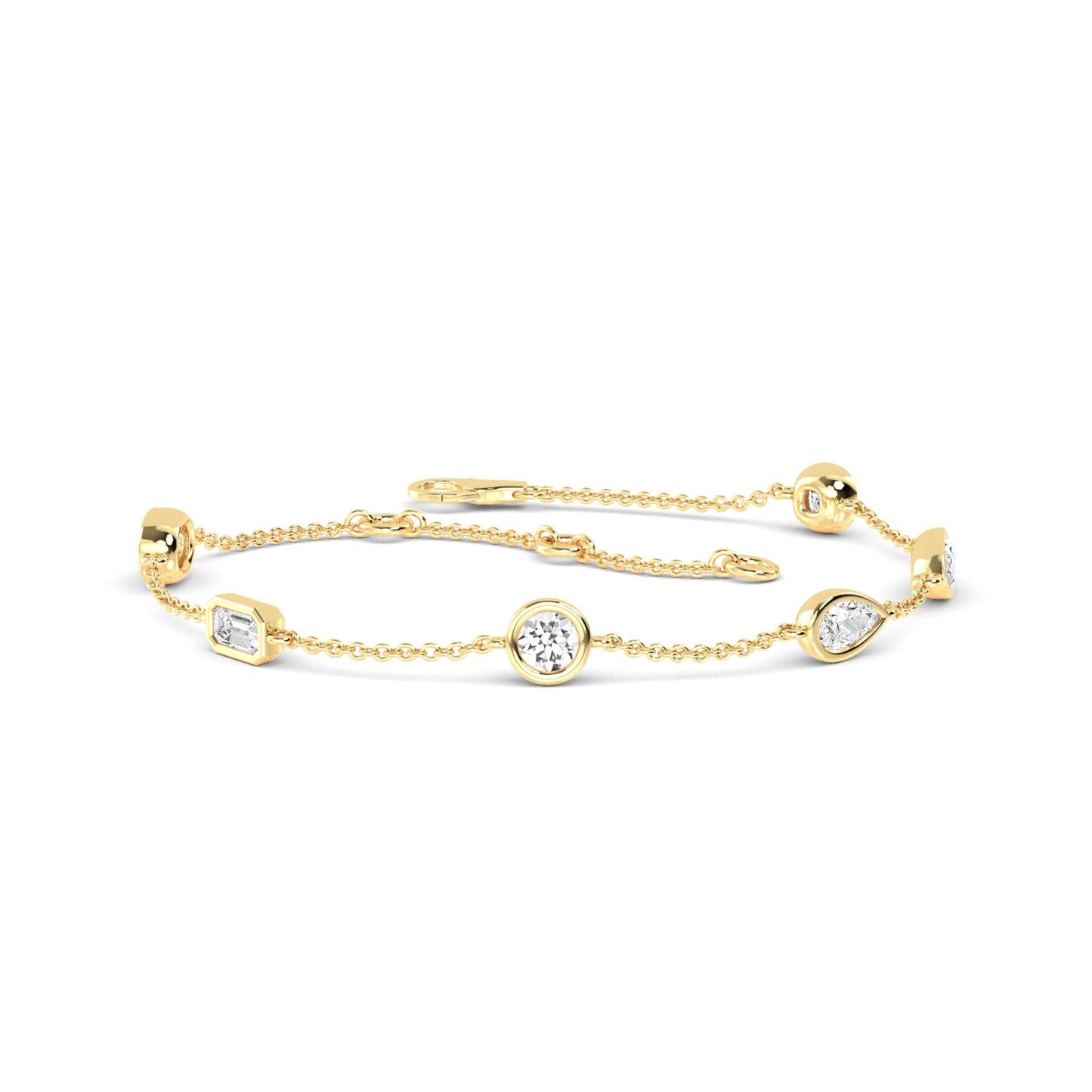 9K Yellow Gold Lab Grown Diamond BRACELET 0.91 ctw BR20086MS-1
