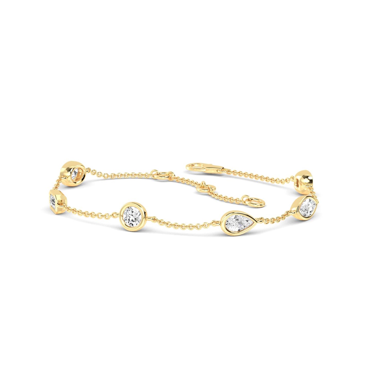9K Yellow Gold Lab Grown Diamond BRACELET 0.91 ctw BR20086MS-1