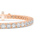 9K Rose Gold Lab Grown Diamond Tennis Bracelet BR20227-3-7IN