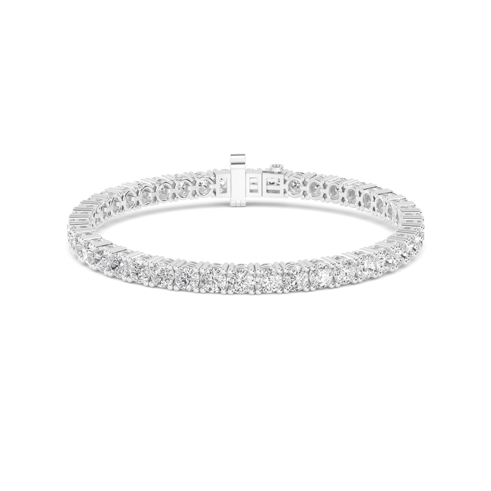 9K White Gold Lab Grown Diamond Tennis Bracelet BR20227-3-7IN