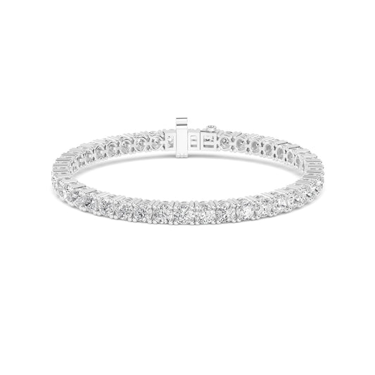 9K White Gold Lab Grown Diamond Tennis Bracelet BR20227-5-7IN