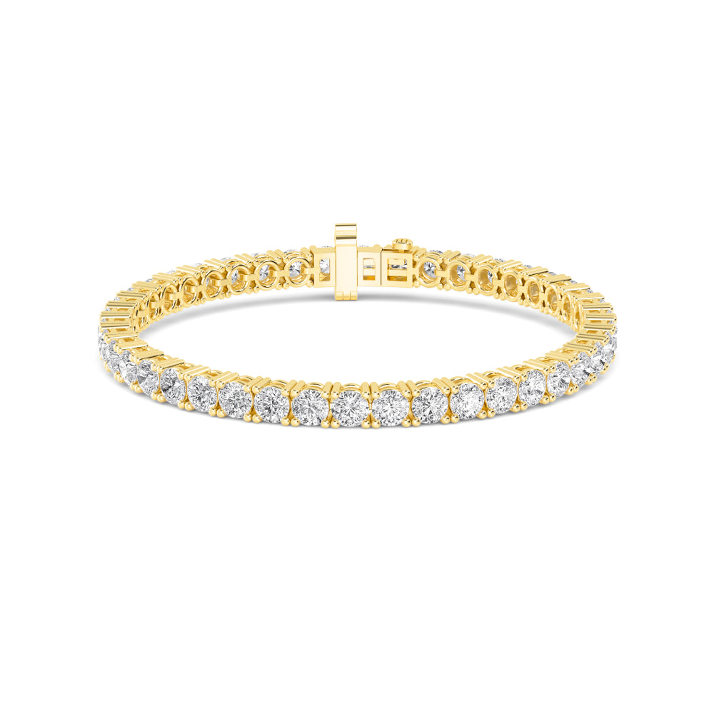 9K Yellow Gold Lab Grown Diamond Tennis Bracelet BR20227-3-7IN