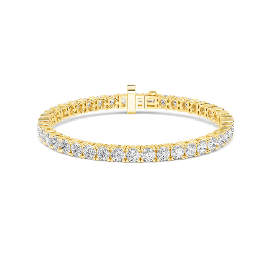 9K Yellow Gold Lab Grown Diamond Tennis Bracelet BR20227-5-7IN