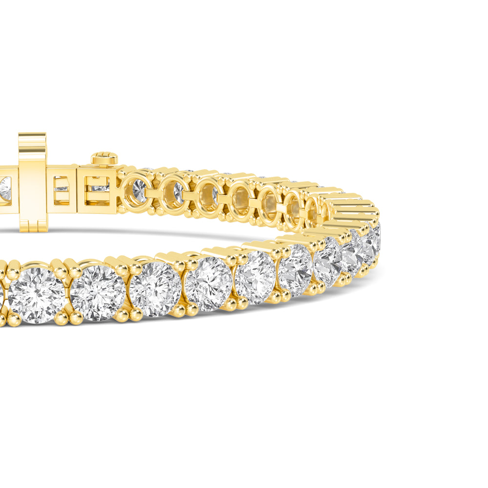 9K Yellow Gold Lab Grown Diamond Tennis Bracelet BR20227-3-7IN