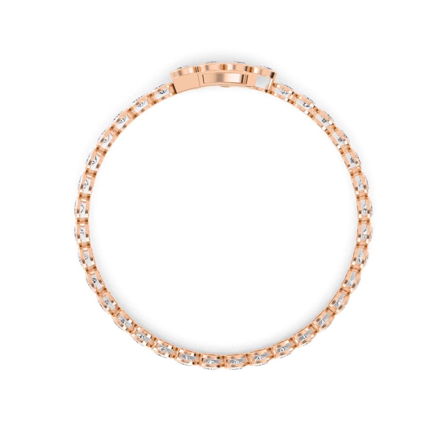 9K Rose Gold Lab Grown Diamond BRACELET 5.28 ctw BR20337OV-0.15PT-7IN