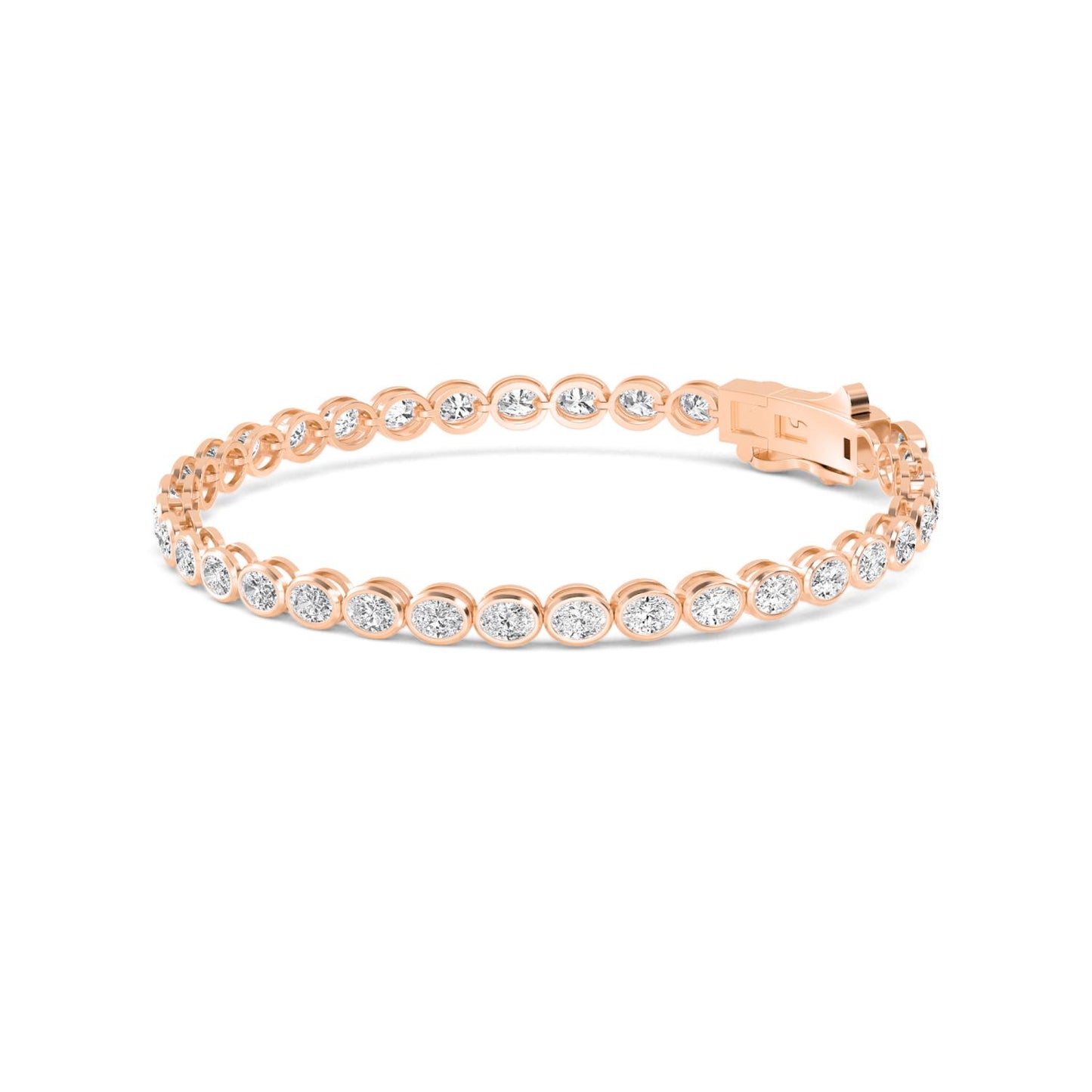 9K Rose Gold Lab Grown Diamond BRACELET 5.28 ctw BR20337OV-0.15PT-7IN