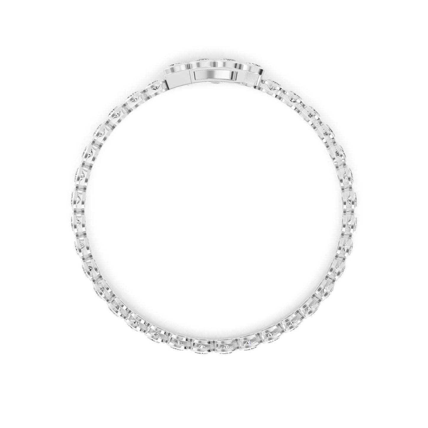9K White Gold Lab Grown Diamond BRACELET 5.28 ctw BR20337OV-0.15PT-7IN