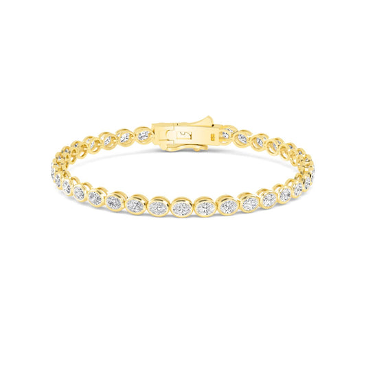 9K Yellow Gold Lab Grown Diamond BRACELET 5.28 ctw BR20337OV-0.15PT-7IN