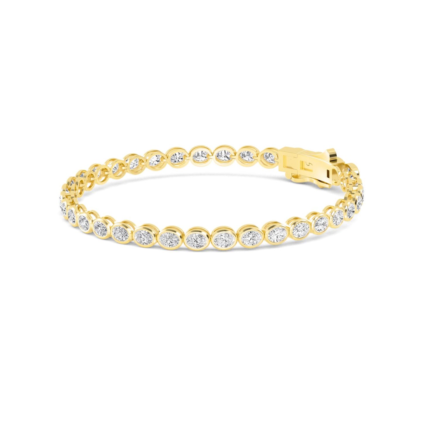 9K Yellow Gold Lab Grown Diamond BRACELET 5.28 ctw BR20337OV-0.15PT-7IN