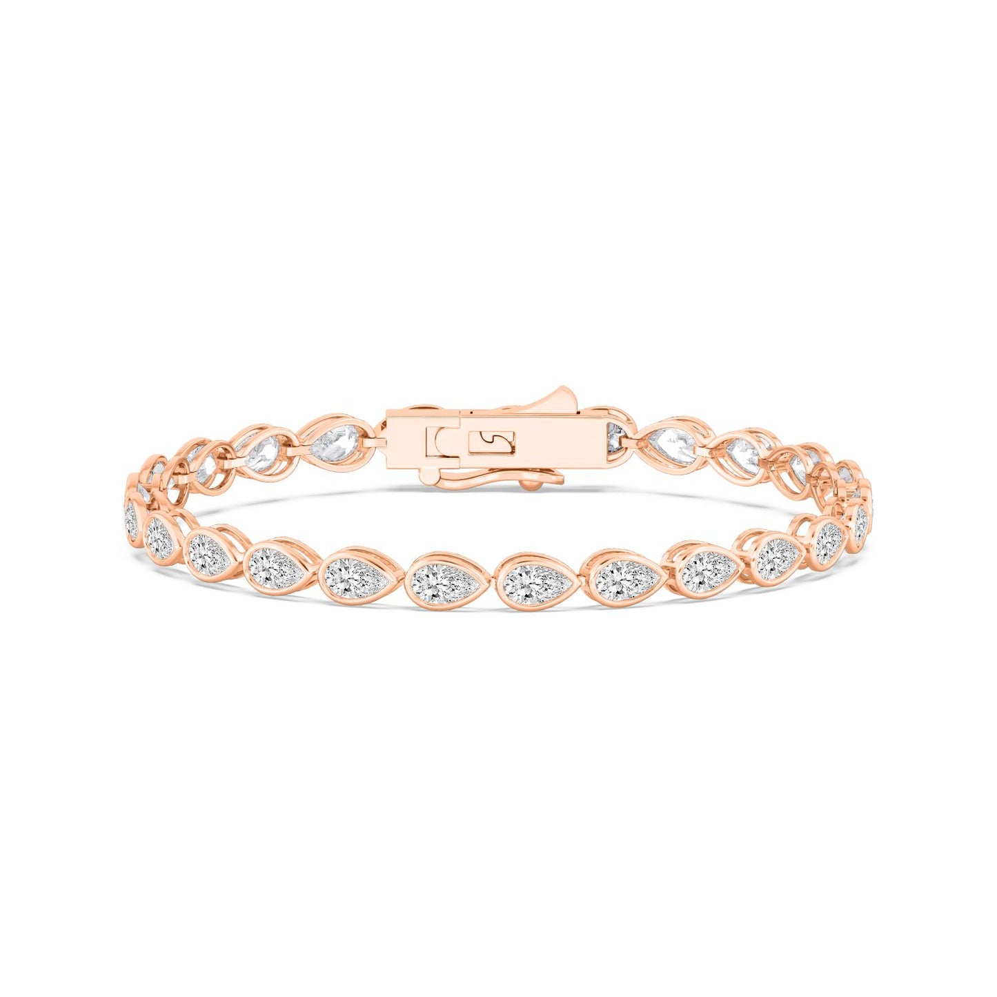 9K Rose Gold Lab Grown Diamond BRACELET 4.93 ctw BR20337PE-0.17PT-7IN