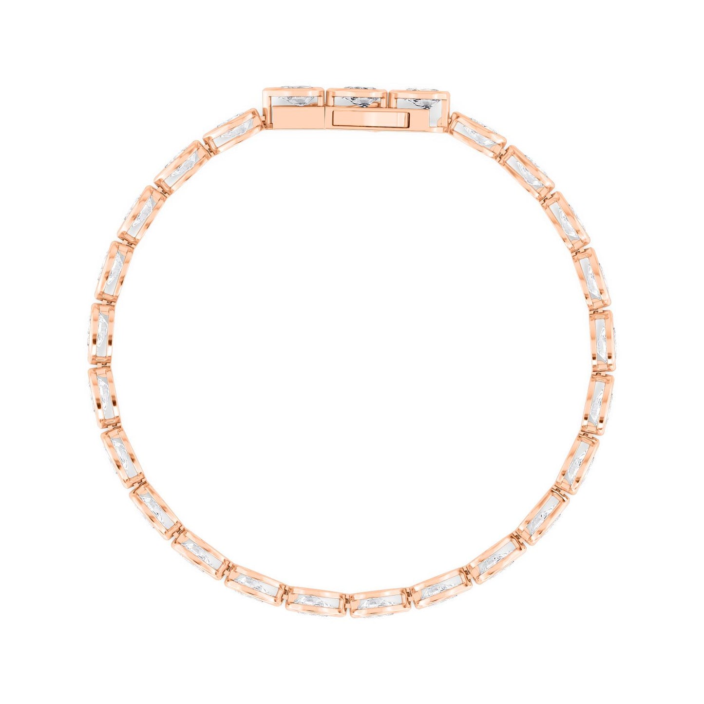 9K Rose Gold Lab Grown Diamond BRACELET 4.93 ctw BR20337PE-0.17PT-7IN