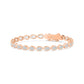 9K Rose Gold Lab Grown Diamond BRACELET 4.93 ctw BR20337PE-0.17PT-7IN