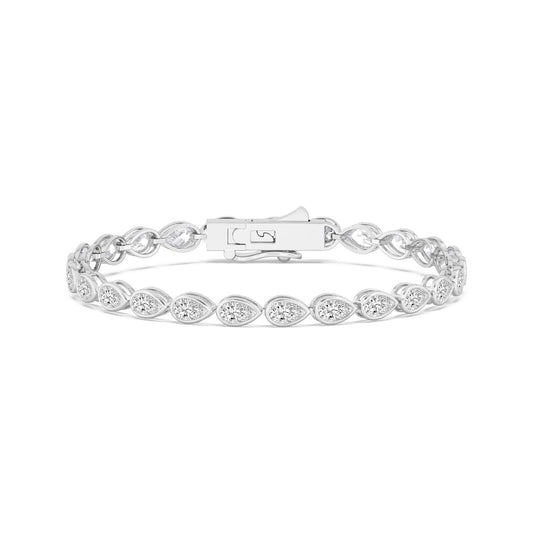 9K White Gold Lab Grown Diamond BRACELET 4.93 ctw BR20337PE-0.17PT-7IN
