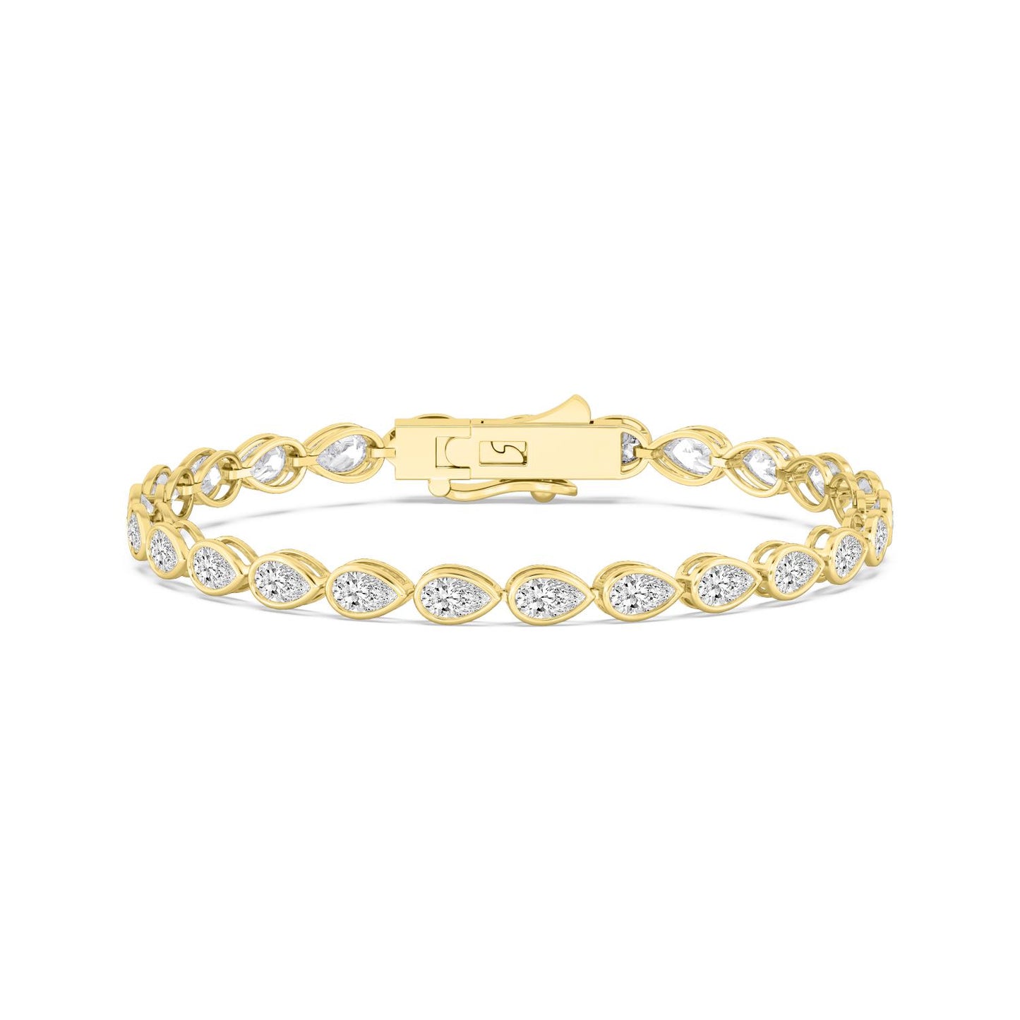 9K Yellow Gold Lab Grown Diamond BRACELET 4.93 ctw BR20337PE-0.17PT-7IN