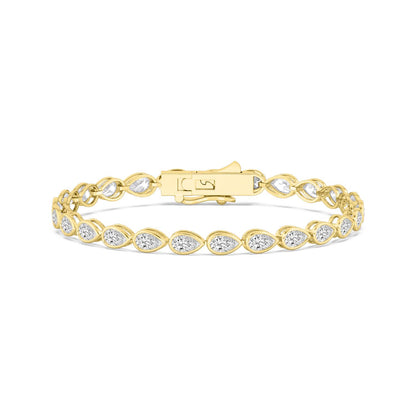9K Yellow Gold Lab Grown Diamond BRACELET 4.93 ctw BR20337PE-0.17PT-7IN