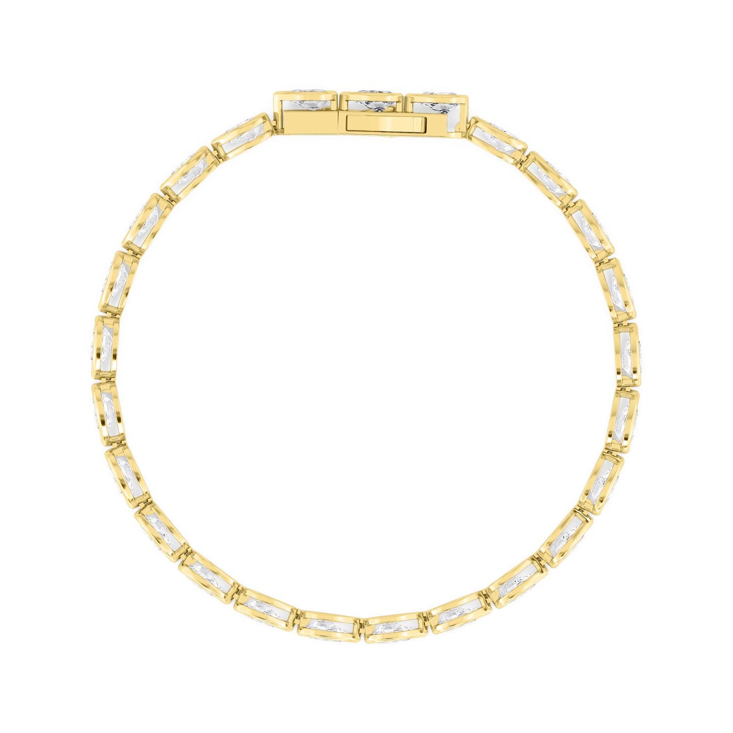 9K Yellow Gold Lab Grown Diamond BRACELET 4.93 ctw BR20337PE-0.17PT-7IN