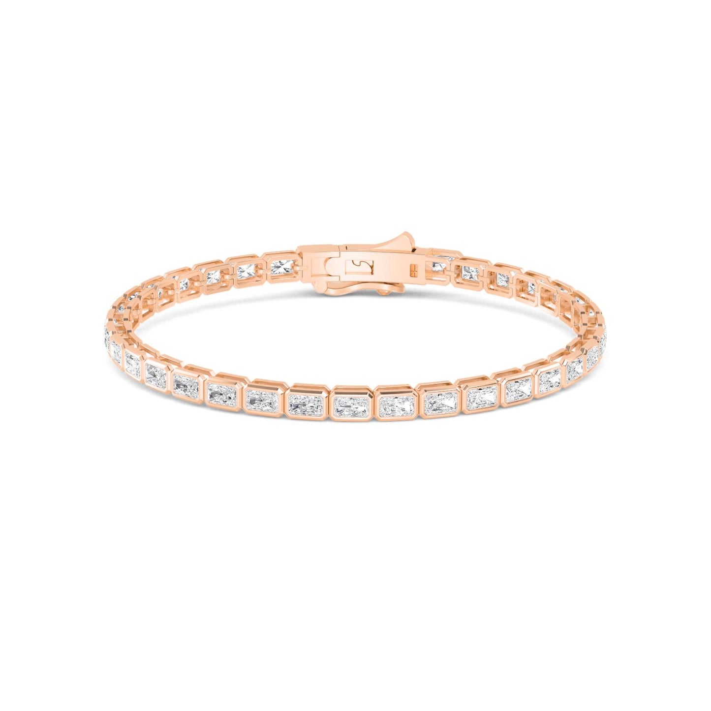 9K Rose Gold Lab Grown Diamond BRACELET 4.16 ctw BR20337RDT-0.11PT-7IN