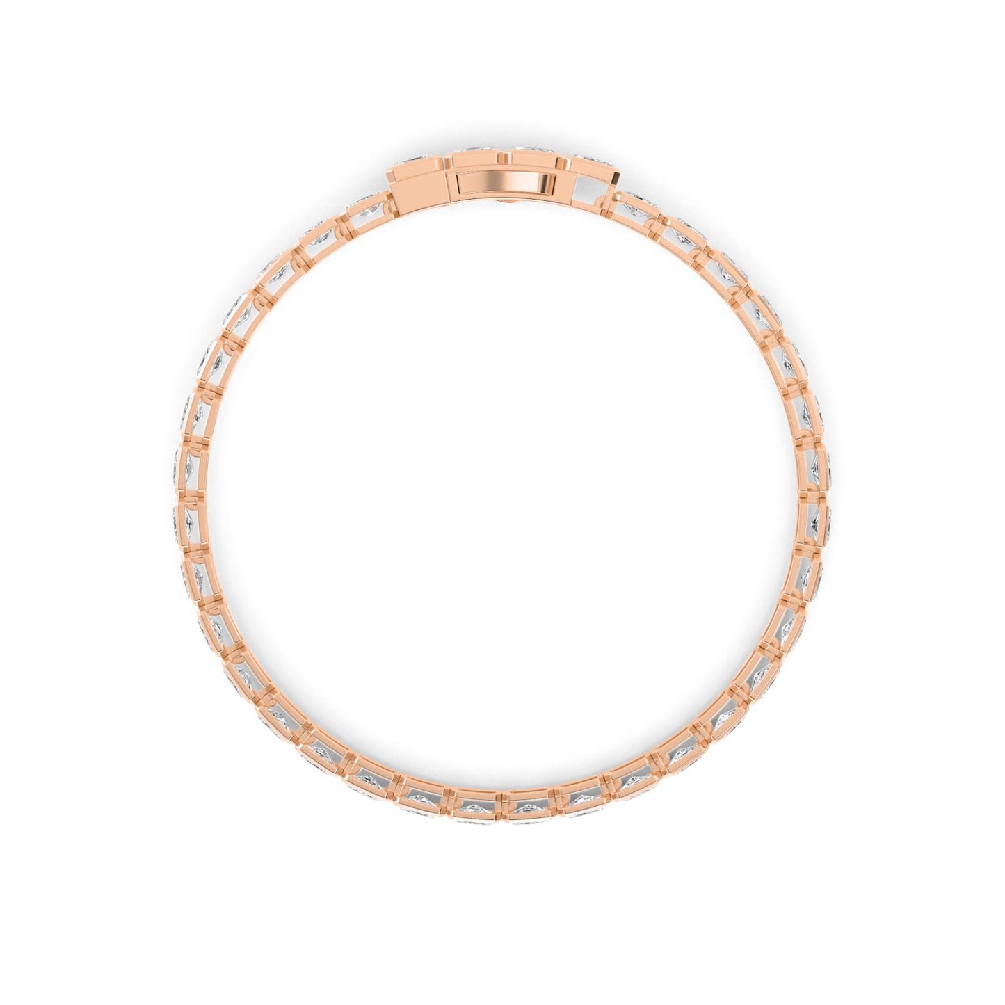 9K Rose Gold Lab Grown Diamond BRACELET 4.16 ctw BR20337RDT-0.11PT-7IN