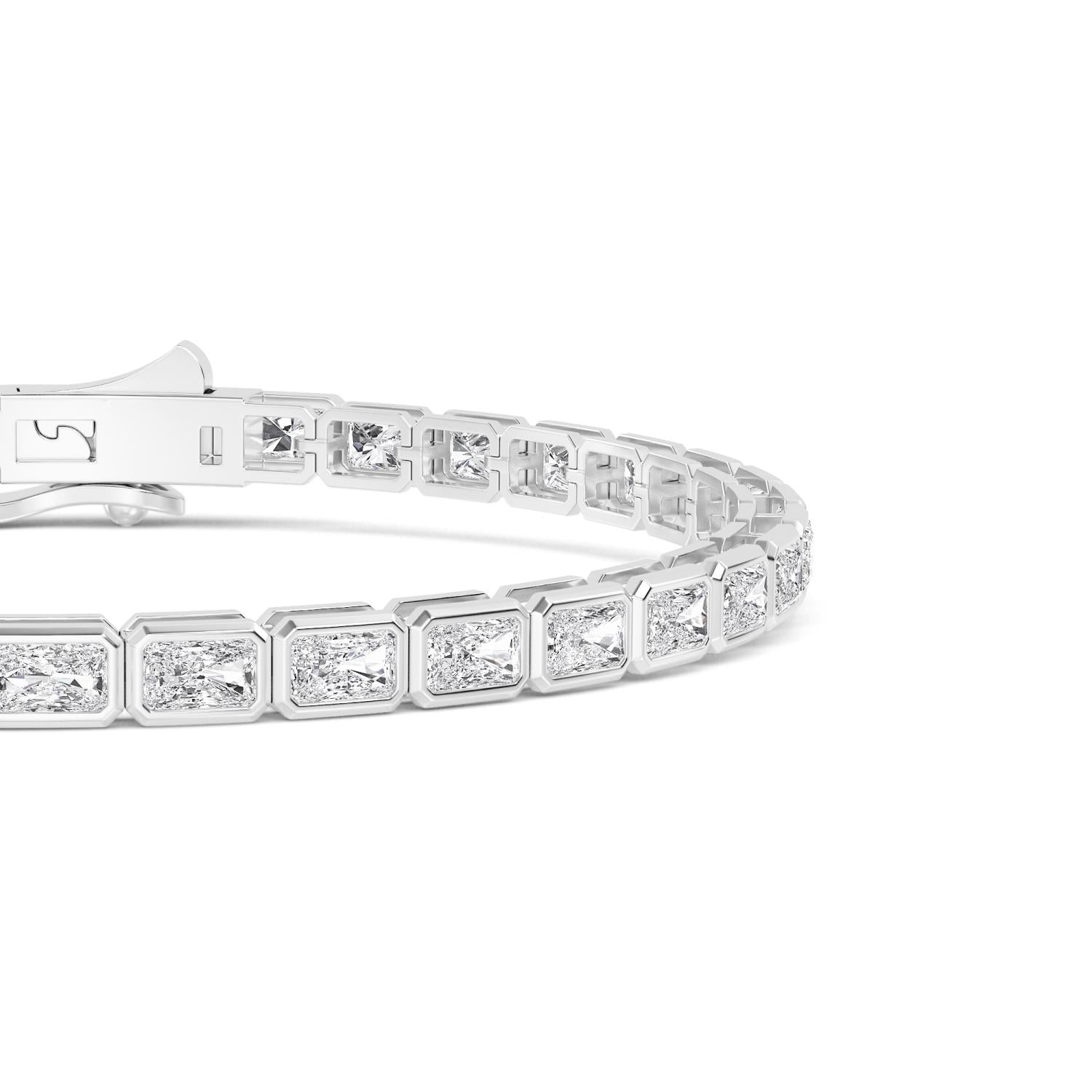 9K White Gold Lab Grown Diamond BRACELET 4.16 ctw BR20337RDT-0.11PT-7IN