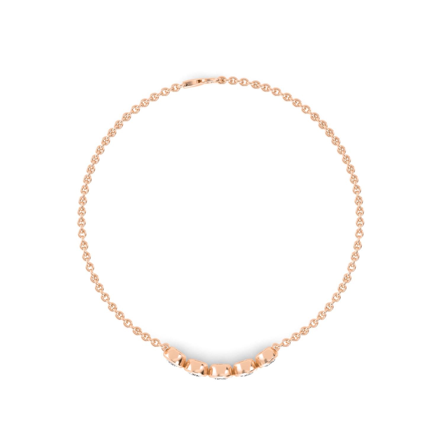 9K Rose Gold Lab Grown Diamond BRACELET 0.80 ctw BR20351-0.75CT
