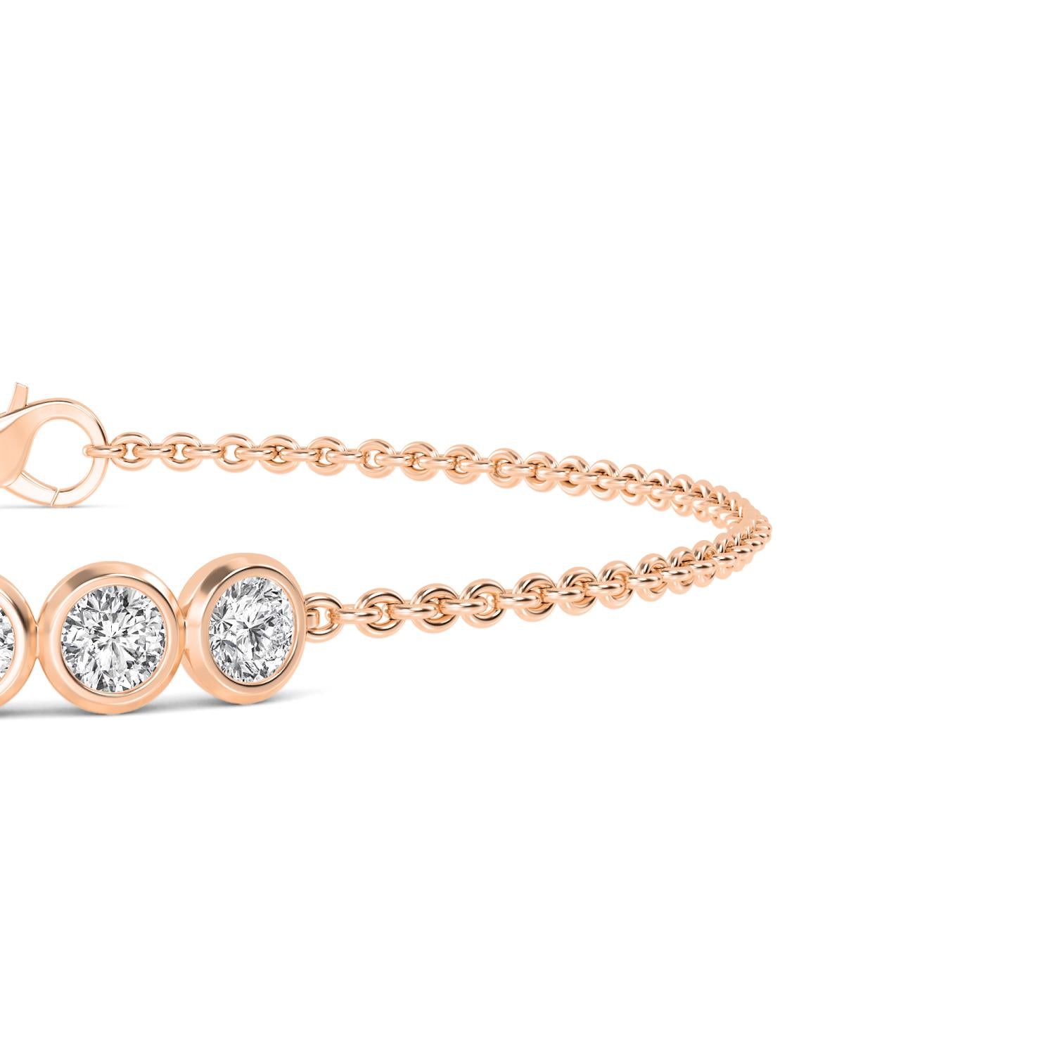 9K Rose Gold Lab Grown Diamond BRACELET 0.80 ctw BR20351-0.75CT
